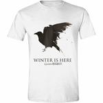 T-Shirt Unisex Tg. S. Game Of Thrones: Winter Is Here White