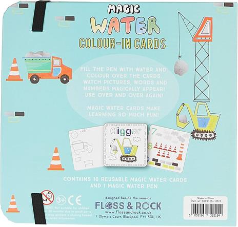 Floss & Rock Fls38P3415 - Magic Water Colour-In Cards Construction - 2