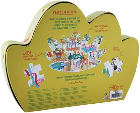 Floss & Rock Fls38P3434 - Lo Zoo Puzzle 80 Pz - 5