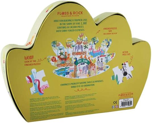 Floss & Rock Fls38P3434 - Lo Zoo Puzzle 80 Pz - 5