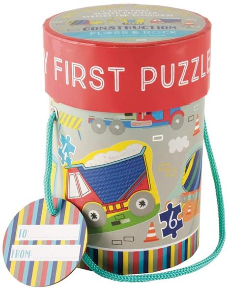 Floss & Rock Fls40P3595 - My First Puzzles Construction 3, 4, 6, 8 Piece
