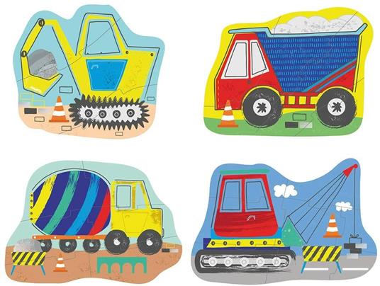 Floss & Rock Fls40P3595 - My First Puzzles Construction 3, 4, 6, 8 Piece - 4