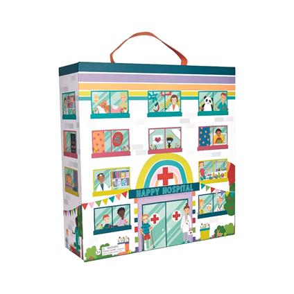 Happy Hospitals Playbox con pezzi in legno