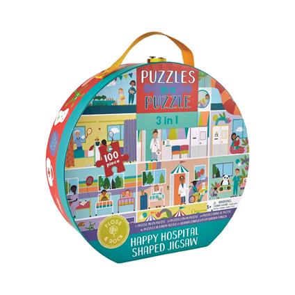 Floss & Rock: 100 pz. Puzzle 3 in 1 - Happy Hospital