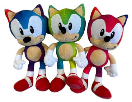 Peluche Sonic Colorato 30cm - Varianti Colori Assortiti