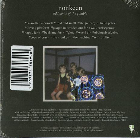 Oddments of the Gamble - CD Audio di Nonkeen - 2