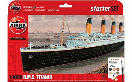 Airfix 1/1000 RMS Titanic Model Kit Modellino Starter Set