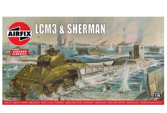 Airfix: Lcm3 & Sherman (Carro Armato In Plastica)