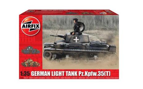 Airfix: German Light Tank Pz.Kpfw.35(T) (Carro Armato In Plastica) - 5