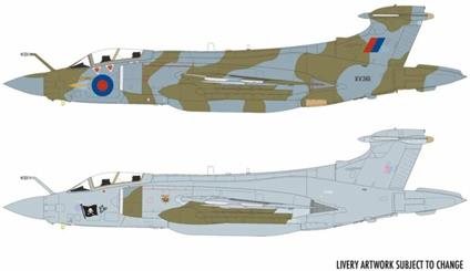 Airfix Blackburn Buccaneer S.2 RAF Aereo In Plastica