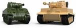 Airfix Classic Conflict Tiger 1 Vs Sherman Firefly Carro Armato In Plastica