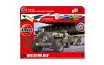 Airfix: 1/72 Hanging Gift Set Willys Mb Jeep (Plastic Kit)