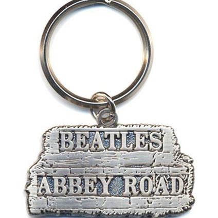 Portachiavi The Beatles. Abbey Road Sign in Metallo