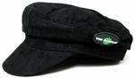 Cappello Beatles. Moleskin Hat Black With Badge: Help : Small