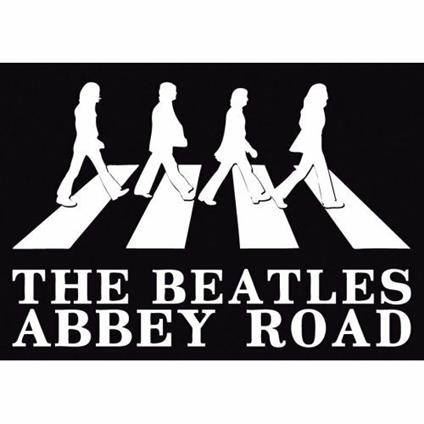 Cartolina The Beatles. Abbey Road Crossing Silhouette