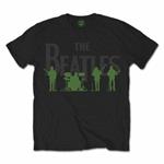 T-Shirt The Beatles Men's Tee: Saville Row Line Up With Green Silhouettes