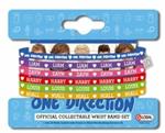 One Direction. Set braccialetti gomma