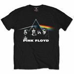 T-Shirt Pink Floyd Men's Tee: Dsotm Band & Prism