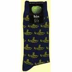 Calzini The Beatles. Yellow Submarine Repeat Dark Blue