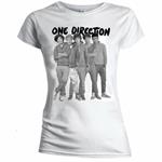 T-Shirt Donna One Direction. Group Standing Black & White