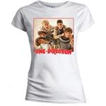 T-Shirt Donna One Direction. Band Red Border