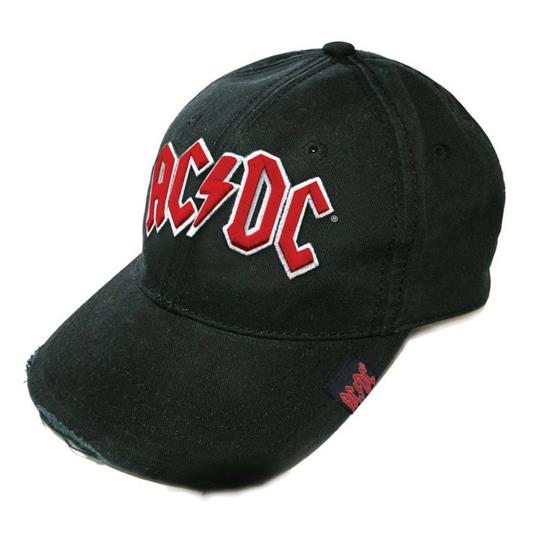 Cappello Ac/Dc. Red On White Logo