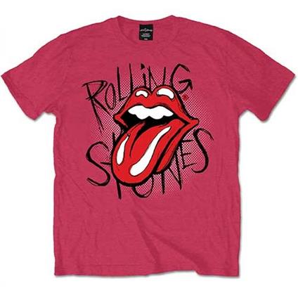 T-Shirt The Rolling Stones Men's Tee: Scribble Logo