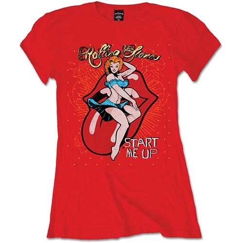 T-Shirt Donna The Rolling Stones. Start Me Up