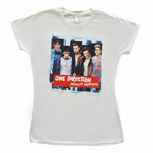 One Direction: Midnight Memories Strips (Skinny Fit) (T-Shirt Donna Tg. M)