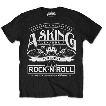 T-Shirt Asking Alexandria Men's Tee: Rock N' Roll