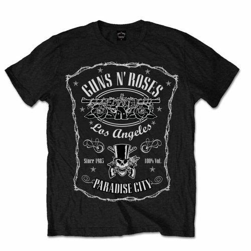 T-Shirt Unisex Tg. M. Guns N' Roses Paradise City Label