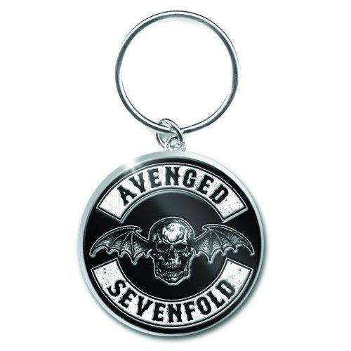 Portachiavi Avenged Sevenfold. Deathbat Crest in Metallo