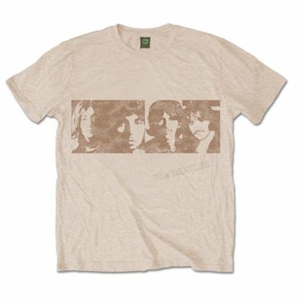 T-Shirt The Beatles White Album Faces Men's Sand Tee