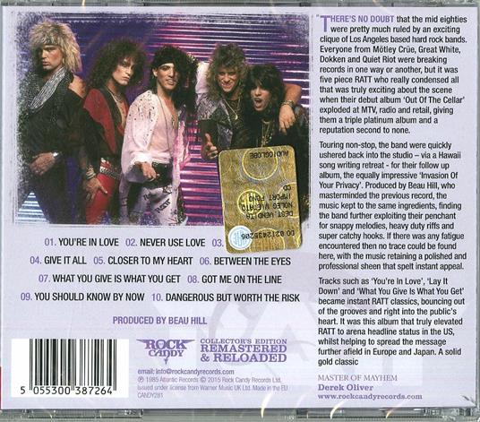 Invasion of Your Privacy - CD Audio di Ratt - 2