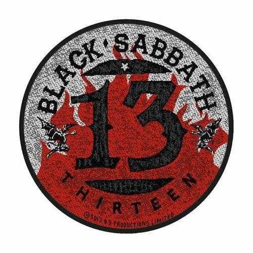 Toppa Black Sabbath Sew-on Patch: 13 / Flames Circular
