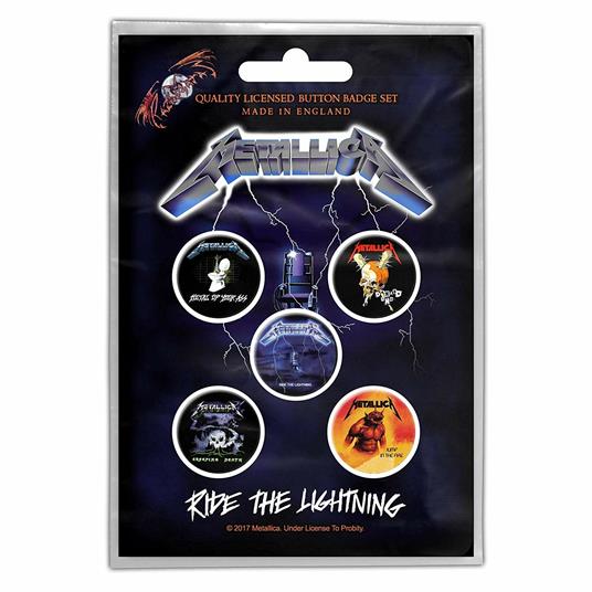 Metallica: Ride The Lightning. Badge Pack