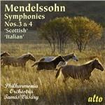 Sinfonie n.3, n.4 - CD Audio di Felix Mendelssohn-Bartholdy,Philharmonia Orchestra,Tamas Vasary