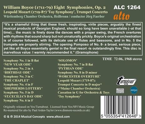 Sinfonie nn.1-8 - CD Audio di William Boyce - 2