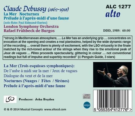La mer - Nocturnes - Prélude à l'après-midi d'un faune - CD Audio di Claude Debussy - 2