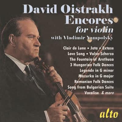 David Oistrach Encores - CD Audio di Bela Bartok