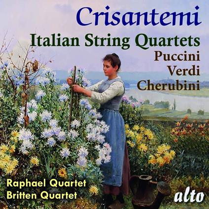 Crisantemi. Italian String Quartets - CD Audio di Luigi Cherubini,Giacomo Puccini,Giuseppe Verdi