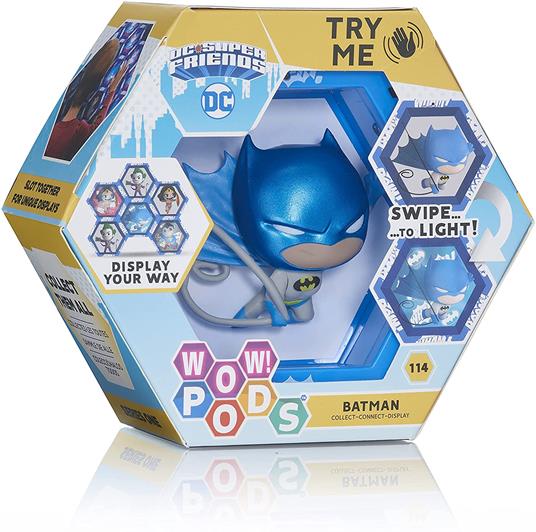 Wow! Pod Dc Comics Batman Blue Metallic Led Figura Wow Stuff - Wow Pods