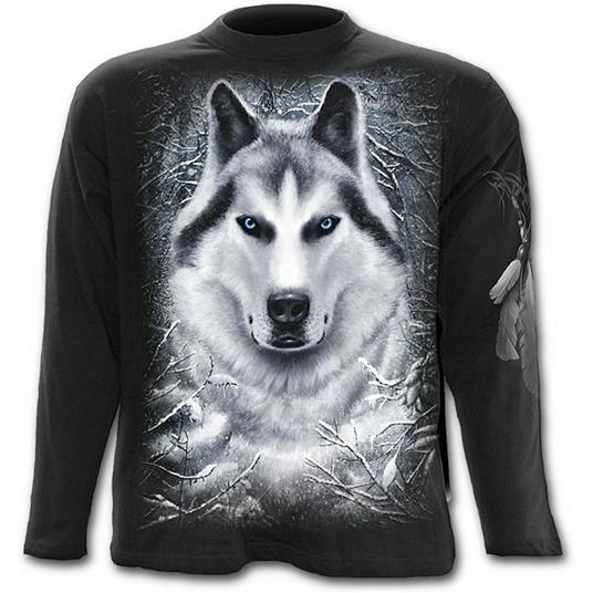 White Wolf. Longsleeve T-Shirt Black