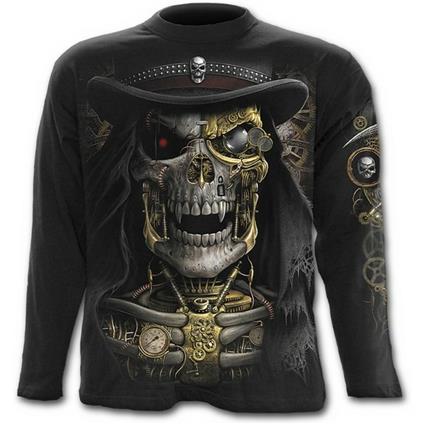 Steam Punk Reaper. Longsleeve T-Shirt Black