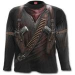 Holster Wrap. Allover Longsleeve T-Shirt Black