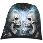 Berretto Spiral. Flaming Spine Light Cotton Beanies Black