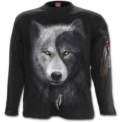 T-Shirt Manica Lunga Unisex Spiral. Wolf Chi Longsleeve T-Shirt