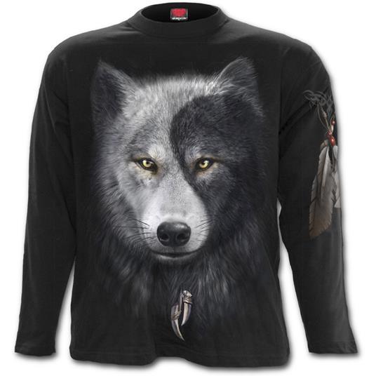 T-Shirt Manica Lunga Unisex Spiral. Wolf Chi Longsleeve T-Shirt