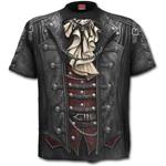 T-Shirt Unisex Spiral. Goth Wrap Allover