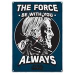 Targa Piccola Star Wars. The Force in Metallo